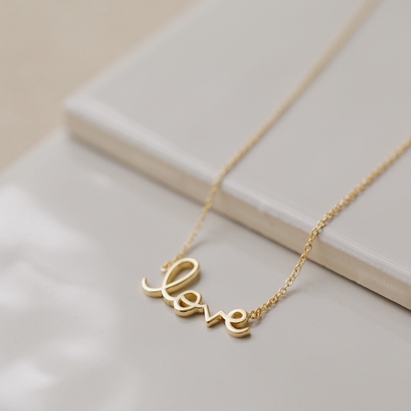 Love Necklace | 14k Gold Plated - Picture 2 of 6